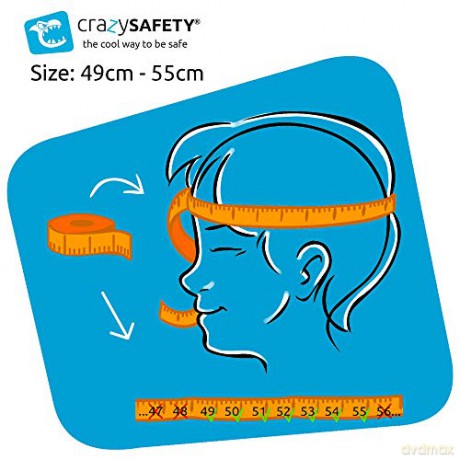 Crazy Safety - Leopard Bicycle Helmet - Yellow (49-55cm) (CS190106)