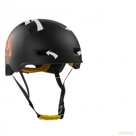 Crazy Safety - Orange Snake bicycle and skater helmet - Orange - L (57-61cm) (CS240401)