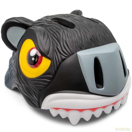Crazy Safety - Panther Bicycle Helmet - Black (49-55cm) (CS190102)