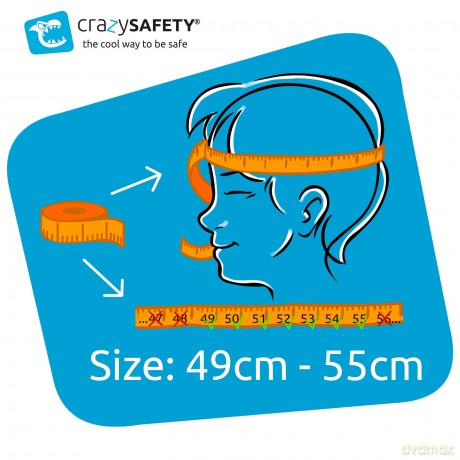 Crazy Safety - Shark Bicycle Helmet - Grey (CS190108)