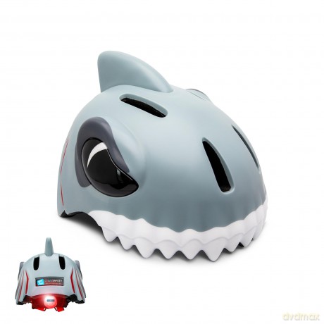 Crazy Safety - Shark Bicycle Helmet - Grey (CS190108)