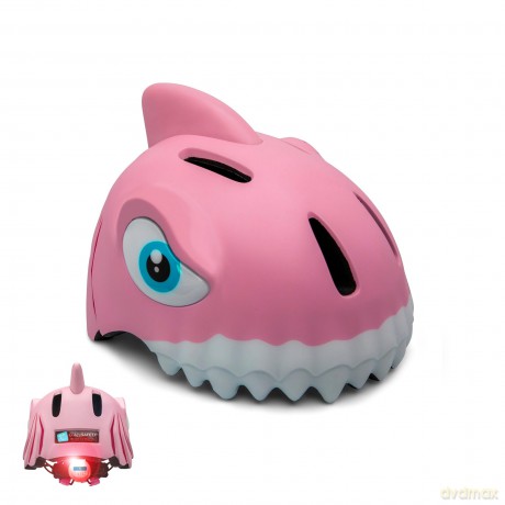 Crazy Safety - Shark Bicycle Helmet - Pink (49-55cm) (CS190108)