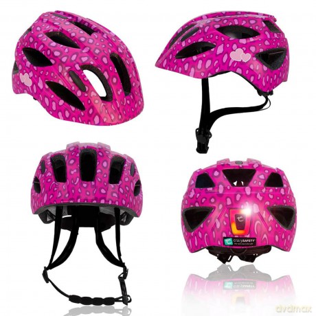 Crazy Safety - Spots Bicycle Helmet - Pink (CS200203)