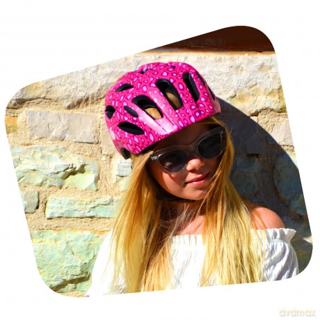 Crazy Safety - Spots Bicycle Helmet - Pink (CS200203)