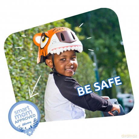 Crazy Safety - Tiger Bicycle Helmet - Orange (CS190101)