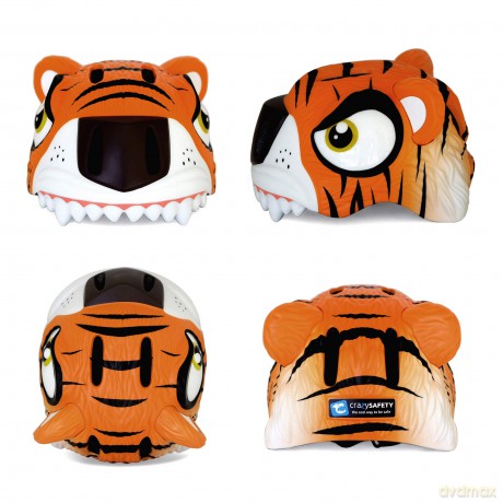 Crazy Safety - Tiger Bicycle Helmet - Orange (CS190101)