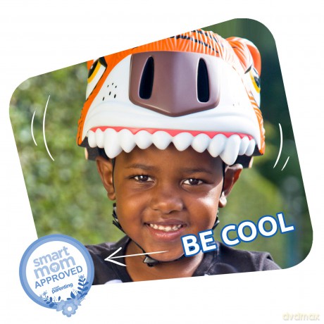 Crazy Safety - Tiger Bicycle Helmet - Orange (CS190101)