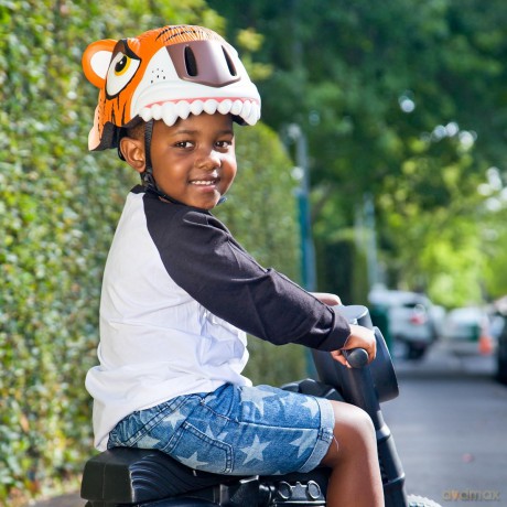 Crazy Safety - Tiger Bicycle Helmet - Orange (CS190101)