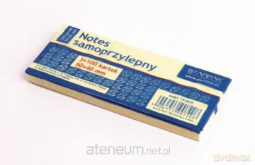 Notes samoprzylepny 50x40mm 12szt [SZKOŁA]