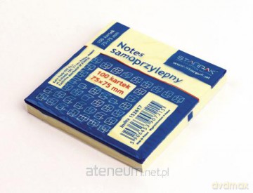 Notes samoprzylepny 75x75mm 12szt [SZKOŁA]
