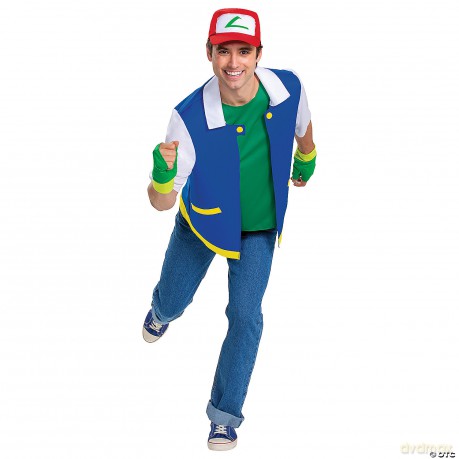 Disguise - Pokemon Adults Classic Costume - Master Ash Ketchum (120069SM-20L)