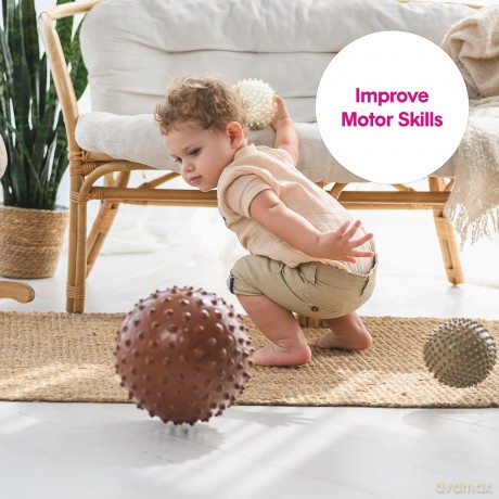 Edushape - Sensory Ball - 18 Cm - Brown (E705176br)