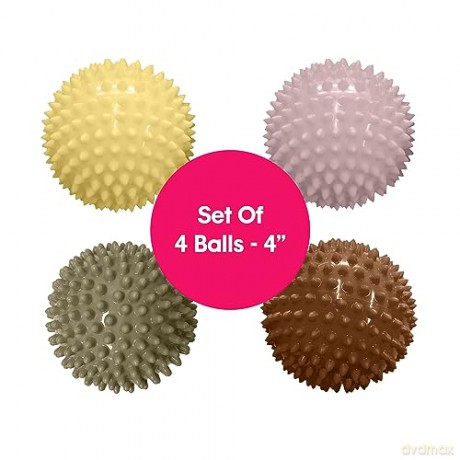 Edushape - Sensory bouncy ball - Beige/Olive with structure - Without air (E705353dbe)