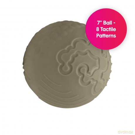 Edushape - Sensory bouncy ball - Beige/Olive with structure (E705353be)