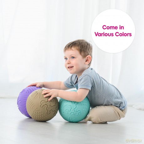 Edushape - Sensory bouncy ball - Beige/Olive with structure (E705353be)