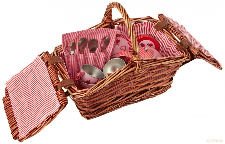 Egmont Toys - Tin Tea Set Ladybug in a Basket - (540019)