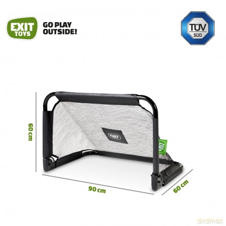 EXIT - Pico Steel Football Goal 90x60cm (set of 2) - Black (41.00.20.00)