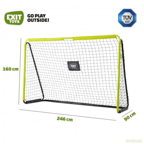 EXIT - Tempo Steel Football Goal 240x160cm - Green/Black (41.20.24.00)