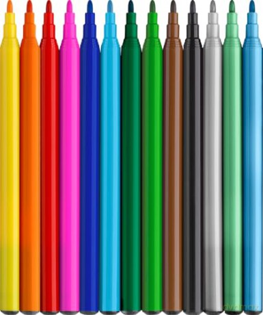 Faber-Castell - Felt-Tip Pen Dinosaur 10 + 3 with Stickers (554214)