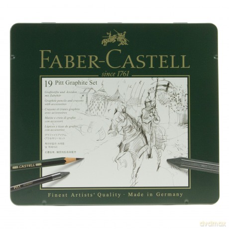 Faber-Castell - Set Pitt Graphite tin of 19 (112973)