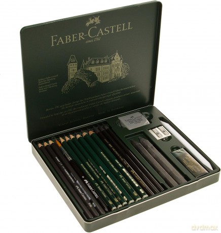 Faber-Castell - Set Pitt Graphite tin of 19 (112973)
