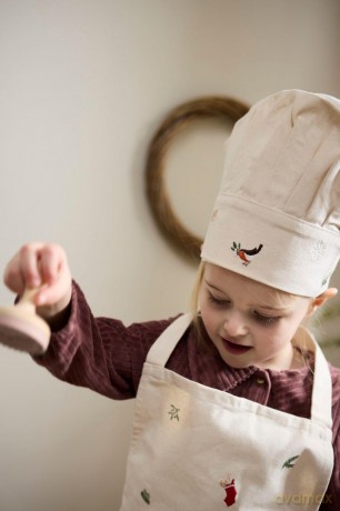 Filibabba - Embroidered apron and hat - Wonderful Winter -(FI-03307)