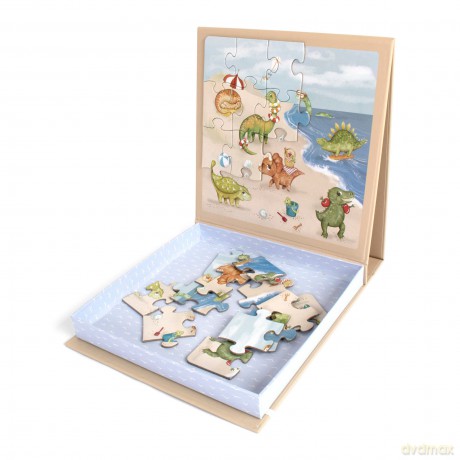 Filibabba - Magnetic game - Dino Beach puzzle (FI-03586)