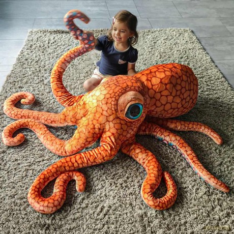 Gigantyczna pluszowa ośmiornica 150 cm Giant Octopus