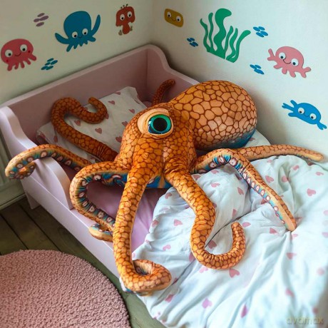 Gigantyczna pluszowa ośmiornica 150 cm Giant Octopus