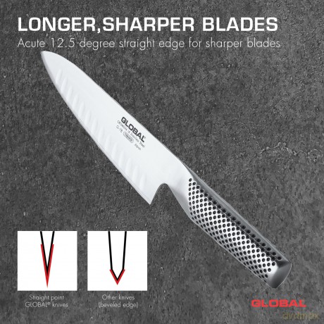 Global - Cooks Knife Fluted 20cm Blade (G-78)
