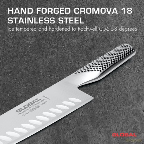 Global - Santoku Knife with Granton Edge - 18 cm