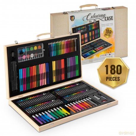 Grafix - Wooden Colouring Case - 180 pcs (150088)