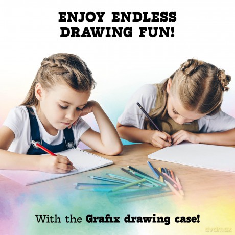 Grafix - Wooden Colouring Case - 180 pcs (150088)