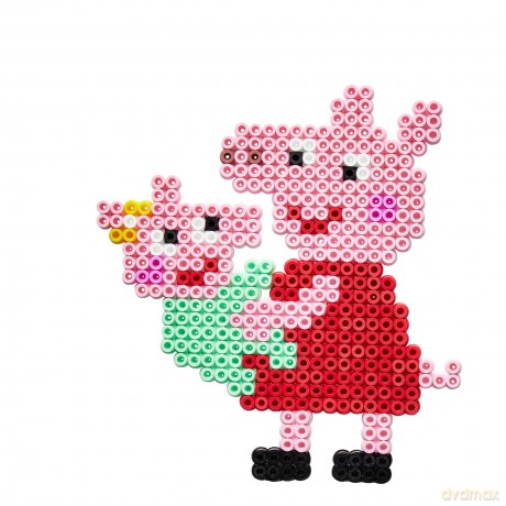 Hama - Midi Hanging box Peppa Pig + Little Sister (387976)