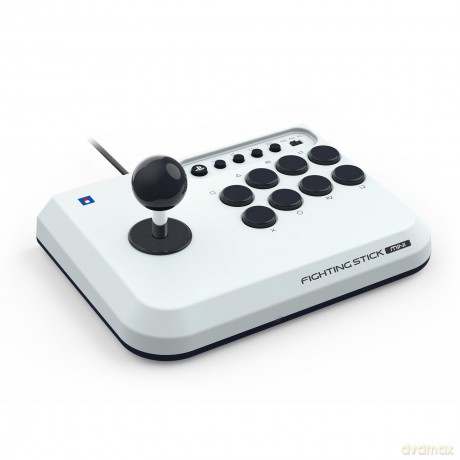 HORI - Fighting Stick Mini for PlayStation - White - 8 inches by 6 inches