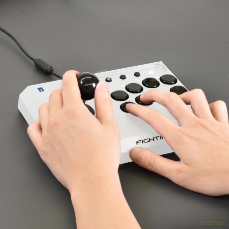 HORI - Fighting Stick Mini for PlayStation - White - 8 inches by 6 inches