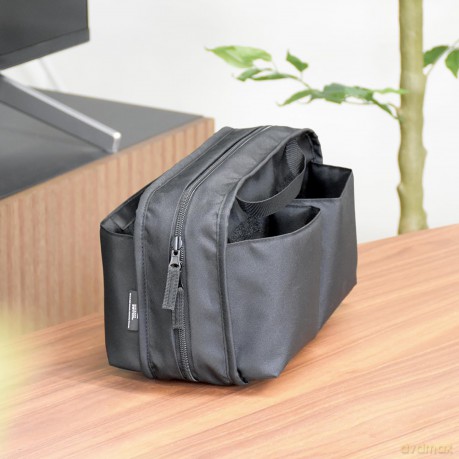HORI - Reversible Travel Pouch - Black - Mid-size