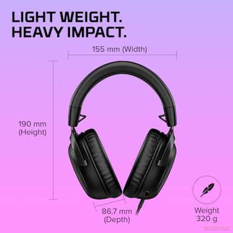 HyperX - Cloud III Black wired Gaming Headset