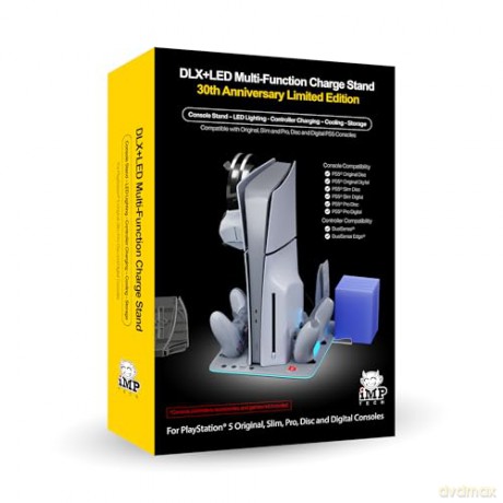 iMP Tech - DLX+LED Multi Function Charge and Cool Stand - 30th Anniversary Limited Edition - Grey
