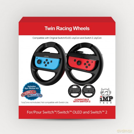 iMP Tech Twin Wheel Pack with Sticker Kit for Switch and Switch 2 JoyCons