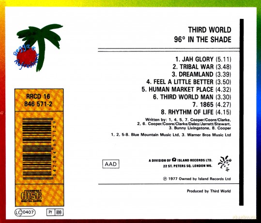 Third World: 96degr. In The Shade [CD]