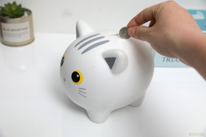 iTotal - Piggy Bank - White Cat (XL2497A)