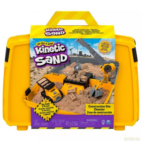 Piasek kinetyczny Kinetic Sand - Construction Folding Sandbox (6055877)