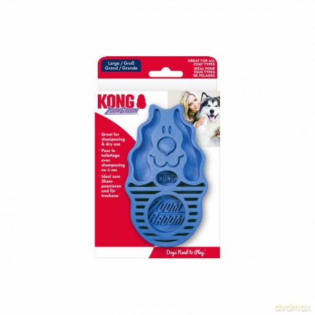 Szczotka Kong - ZoomGroom - Boysenberry - 12x7.5x4.5cm