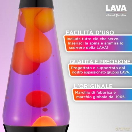 Lavazza - Lamp - Orange/Purple - 37 cm