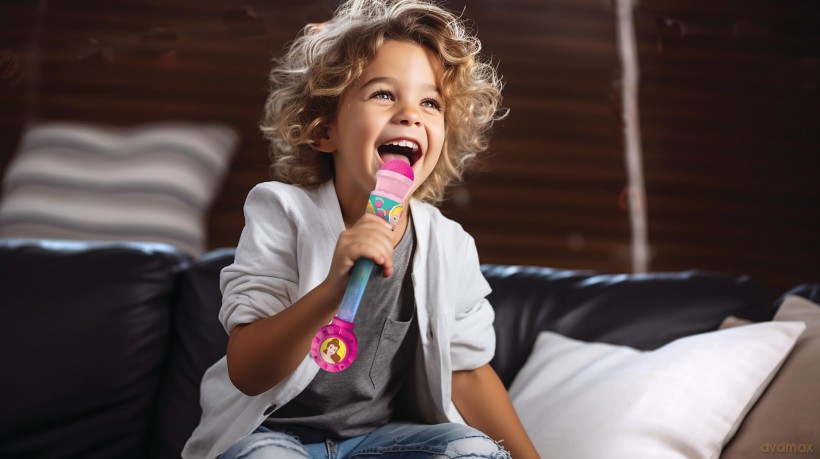Lexibook - Disney Princess Trendy Lighting Microphone with speaker (aux-in), melodies and sound effects - (MIC90DP)