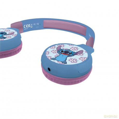 Lexibook - Disney Stitch 2-in-1 Bluetooth Headphones (HPBT010D)