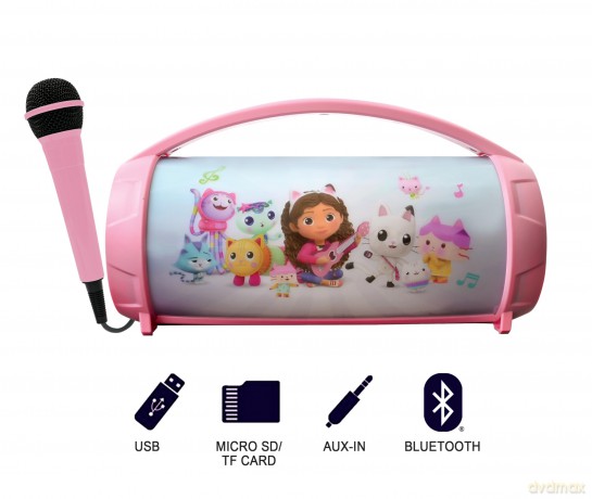 Lexibook - Gabby's Dollhouse Bluetooth Light Speaker (BTP585GDHZ)