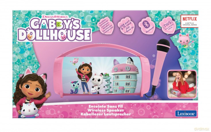 Lexibook - Gabby's Dollhouse Bluetooth Light Speaker (BTP585GDHZ)