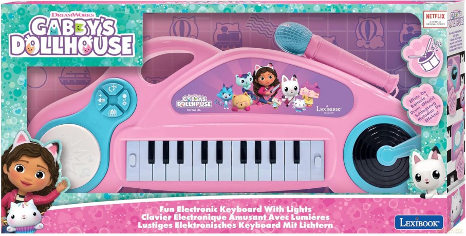 Lexibook - Gabby's Dollhouse Electronic Keyboard with lights (K704GDH)